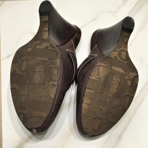 G Series Cole Haan Brown Leather Wedge Size 10B - Picture 5 of 8